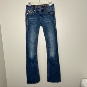 Rock Revival Womans Size 25 Lareen Mid-Rise Boot Cut Jeans